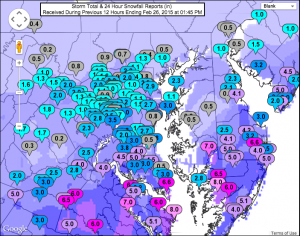 Snowfall Reports (NWS)