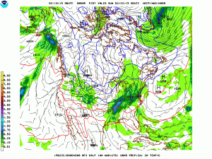 GFS 7pm Saturday  showing snow over our area