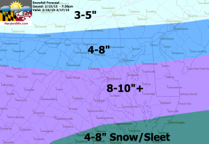 Snow Forecast (click to enlarge)