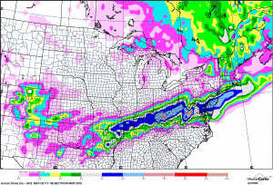 GFS Total Snowfall