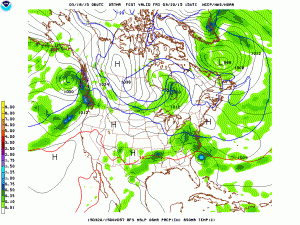 GFS - 11am Friday showing snow or rain/snow mix
