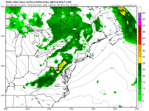 NAM 12 - 2pm Wednesday (tropicaltidbits.com)