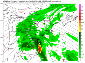 GFS Saturday Evening