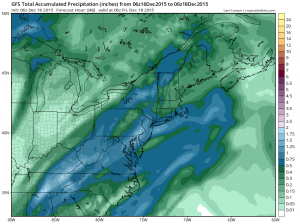 GFS - Projected Rainfall Totals