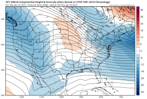 GFS: 500mb Height Anomalies - Jan 14th