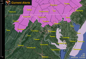 Freezing Rain Advisory in effect until 11am