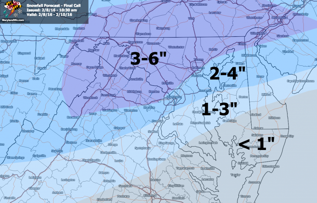 Final Snowfall Forecast