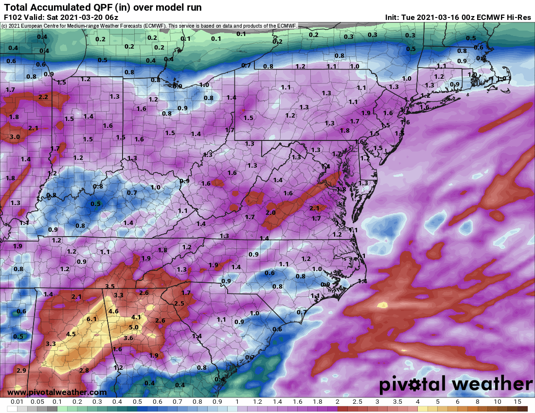 Cool and Cloudy; Widespread Rainfall Thursday into Friday