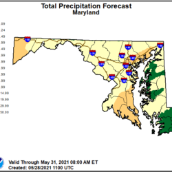 Cool and Rainy Start to Memorial Day Weekend