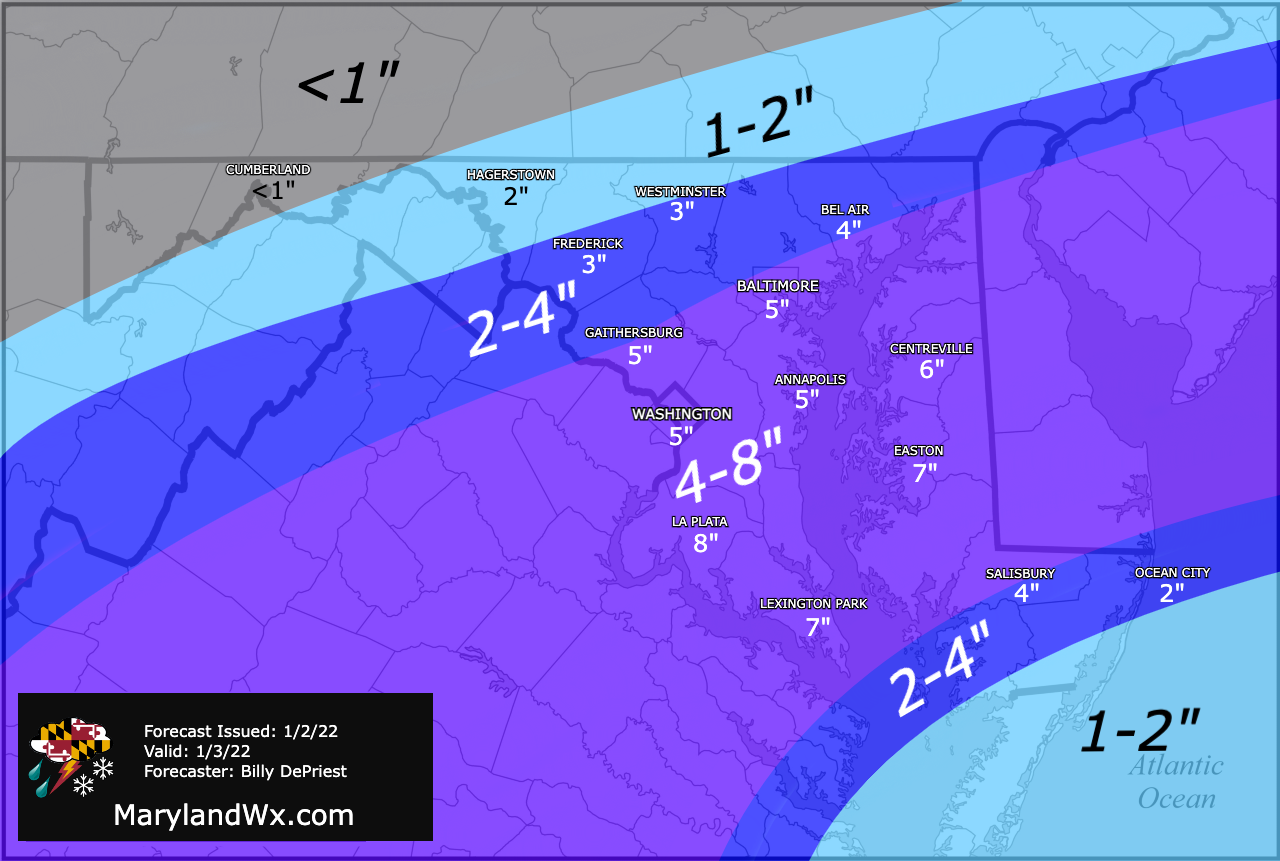 Winter Storm Update – 1/2/22