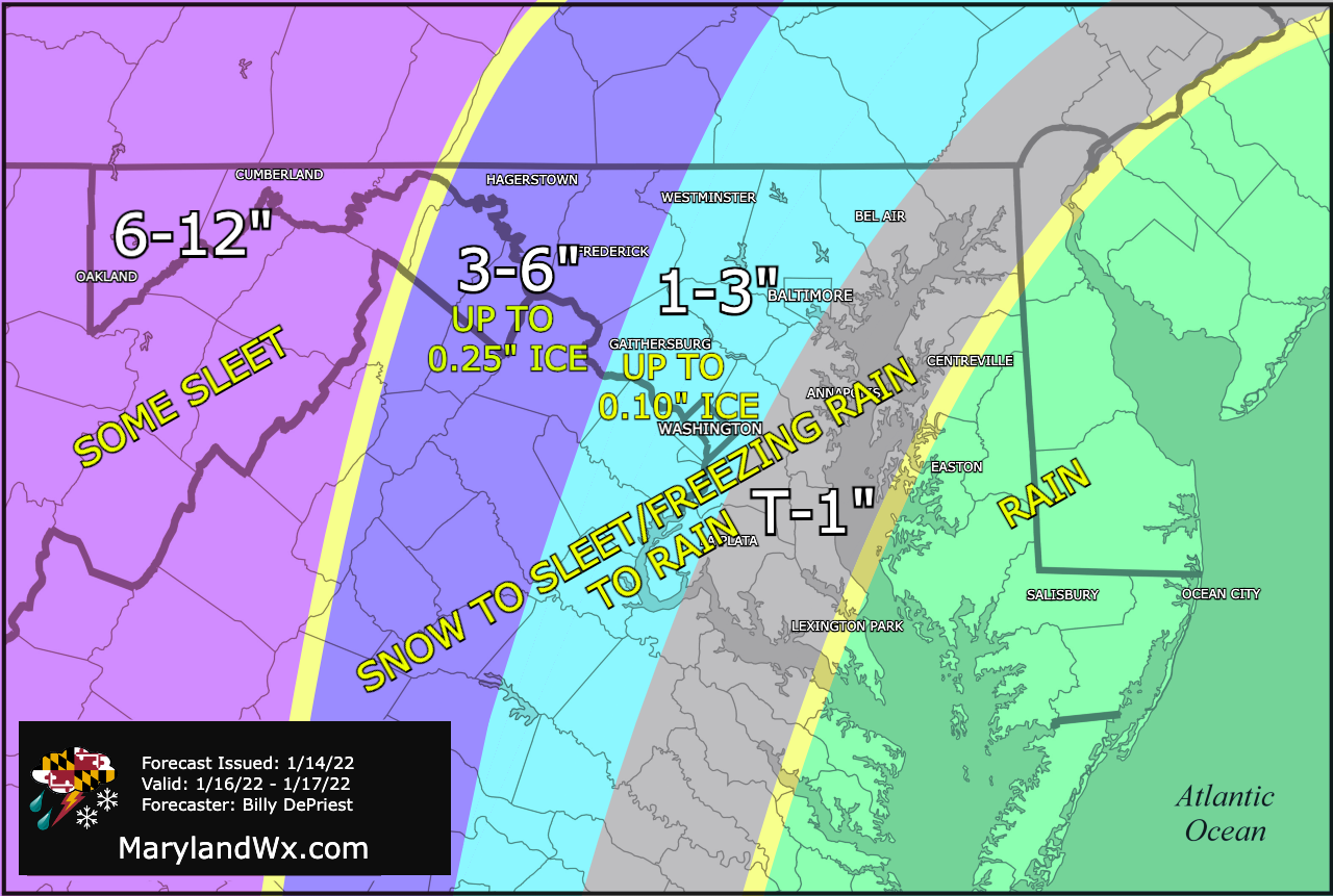 Saturday Afternoon Update: Messy Winter Storm Arrives Tomorrow Afternoon