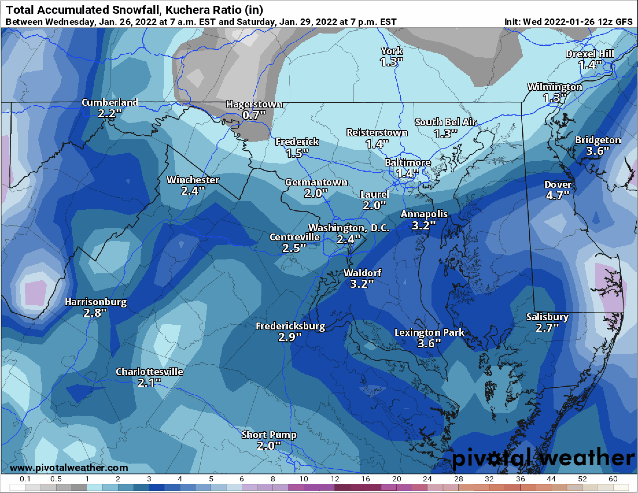 Friday Snow Threat Update: Glancing hit likely – heaviest snowfall east
