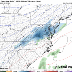 Period of light snow likely Saturday night into Sunday morning