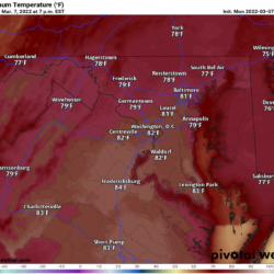 Today: Record warmth and windy, then showers and storms as cold front crosses